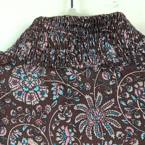 Renata by Renata Gasparian High Neck Floral Long Sleeve Maxi Dress Size L - Picture 4 of 11